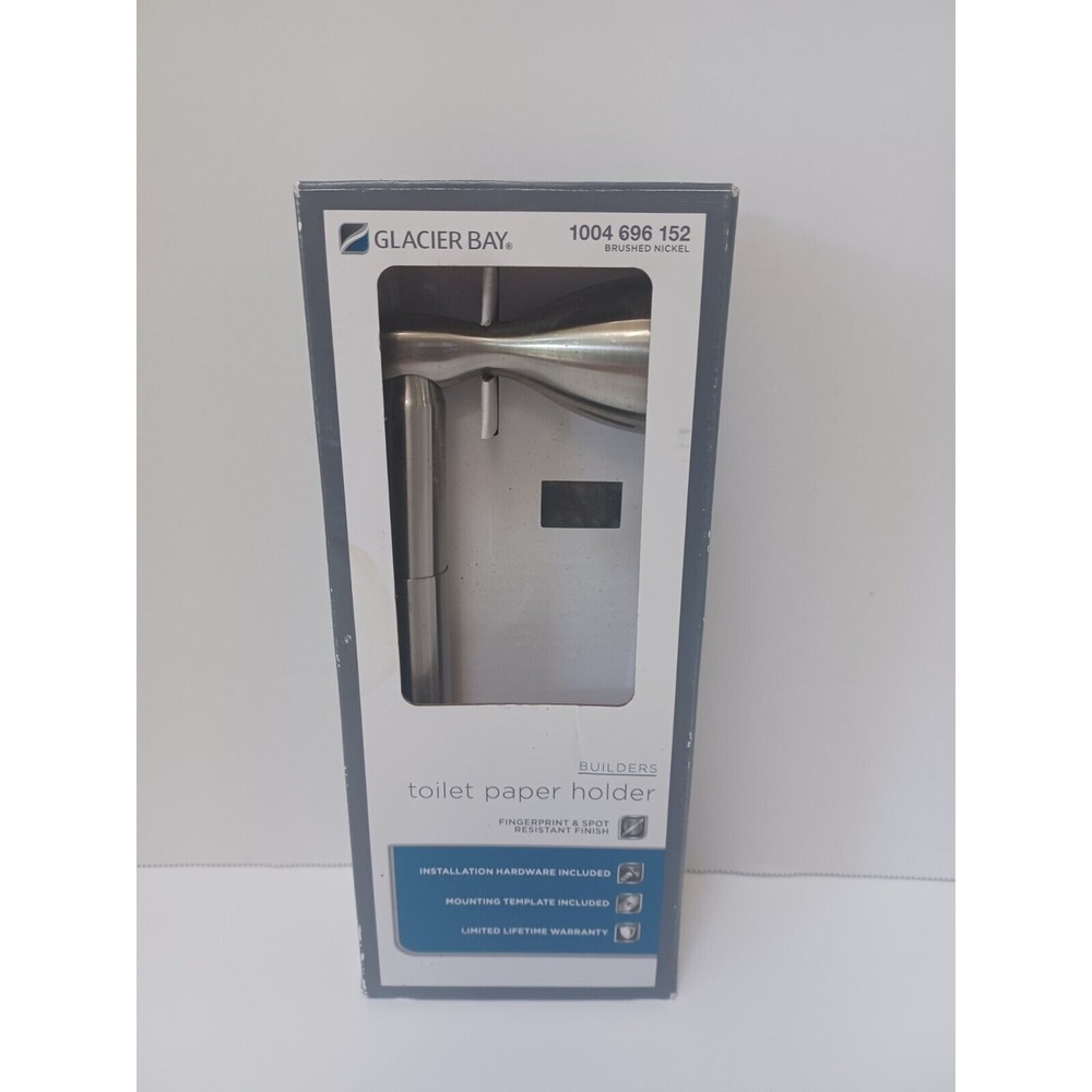 Glacier Bay Builders BTH-008-103 Spot Free Toilet Paper Holder Brushed Nickel